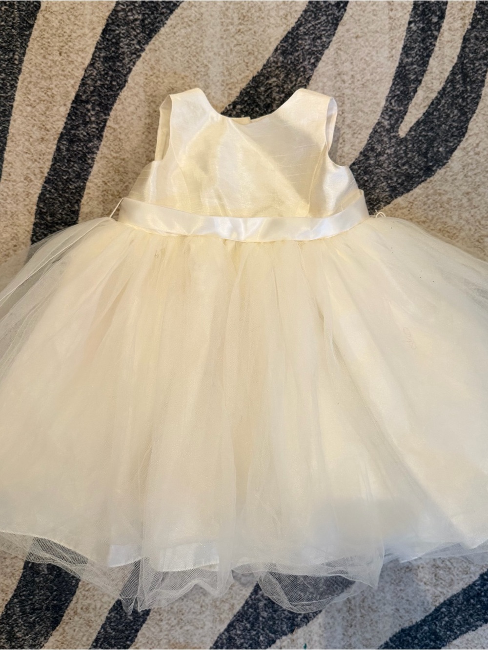 David's Bridal Toddler dress Cream 2